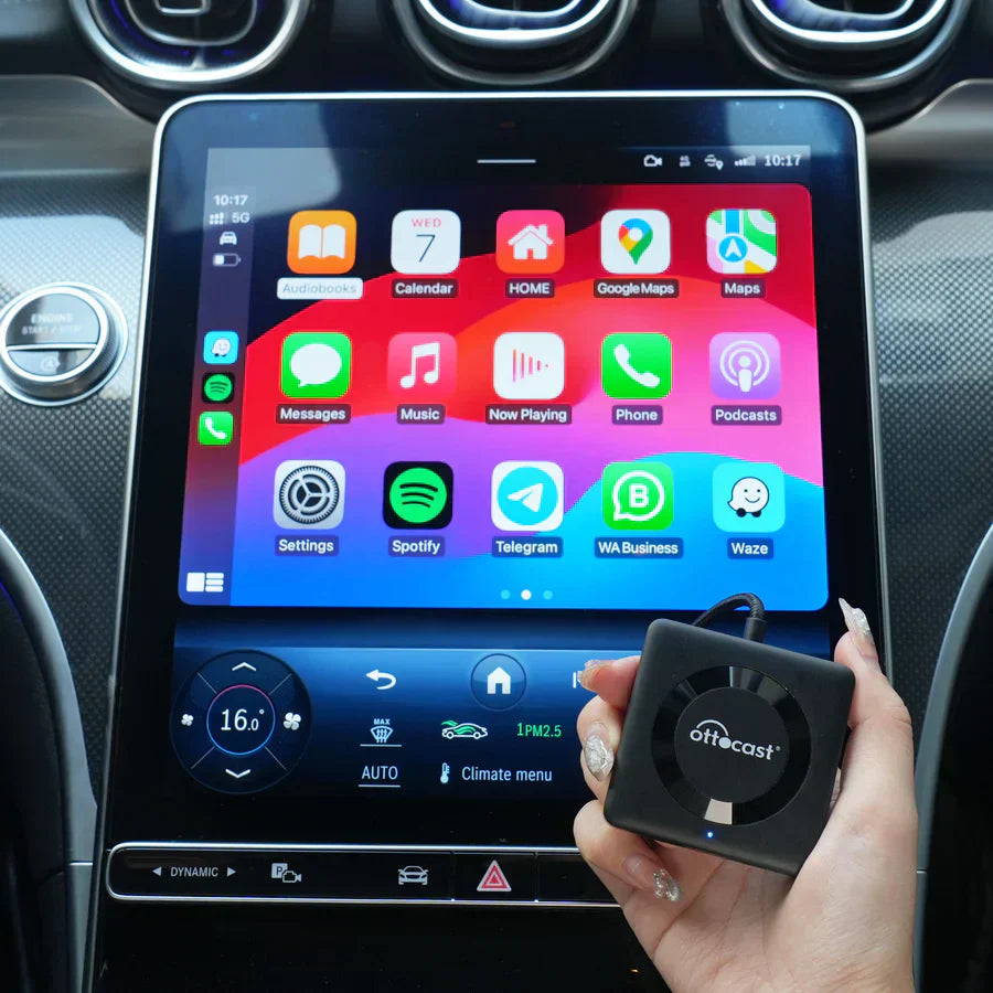 Ottocast Tbox UHD – Wireless Android Auto & CarPlay AI Box with 4K Output
