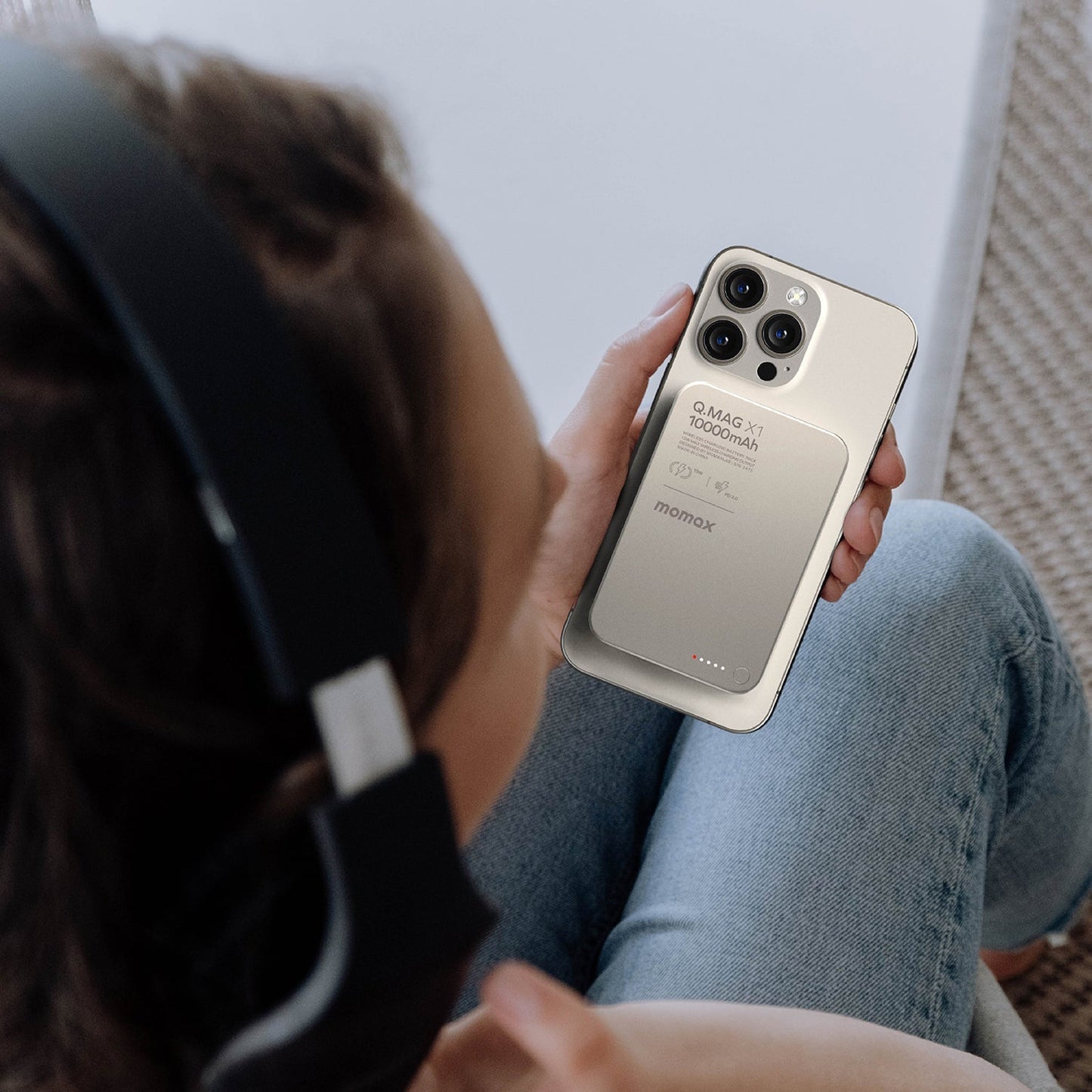 QMag Qi2 Magnetic Wireless Power Bank 10,000mAH IOS/Android