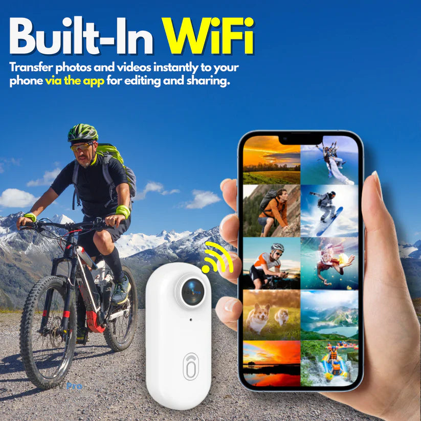 SnapCam™ - 4K Mini Sports Action Cam with WiFi Control