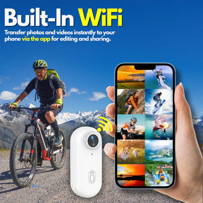 SnapCam™ - 4K Mini Sports Action Cam with WiFi Control