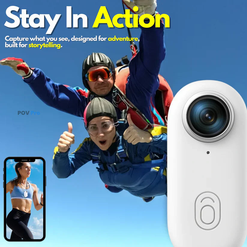 SnapCam™ - 4K Mini Sports Action Cam with WiFi Control