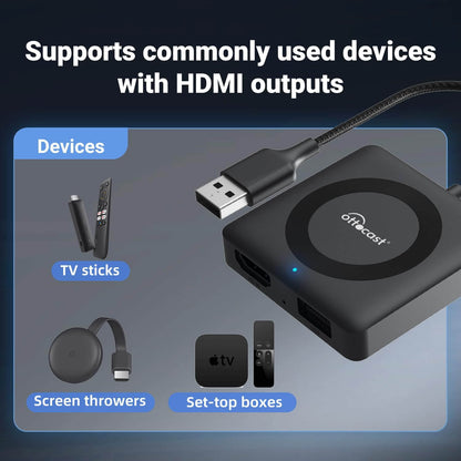 Ottocast Tbox UHD – Wireless Android Auto & CarPlay AI Box with 4K Output