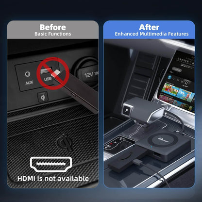 Ottocast Tbox UHD – Wireless Android Auto & CarPlay AI Box with 4K Output