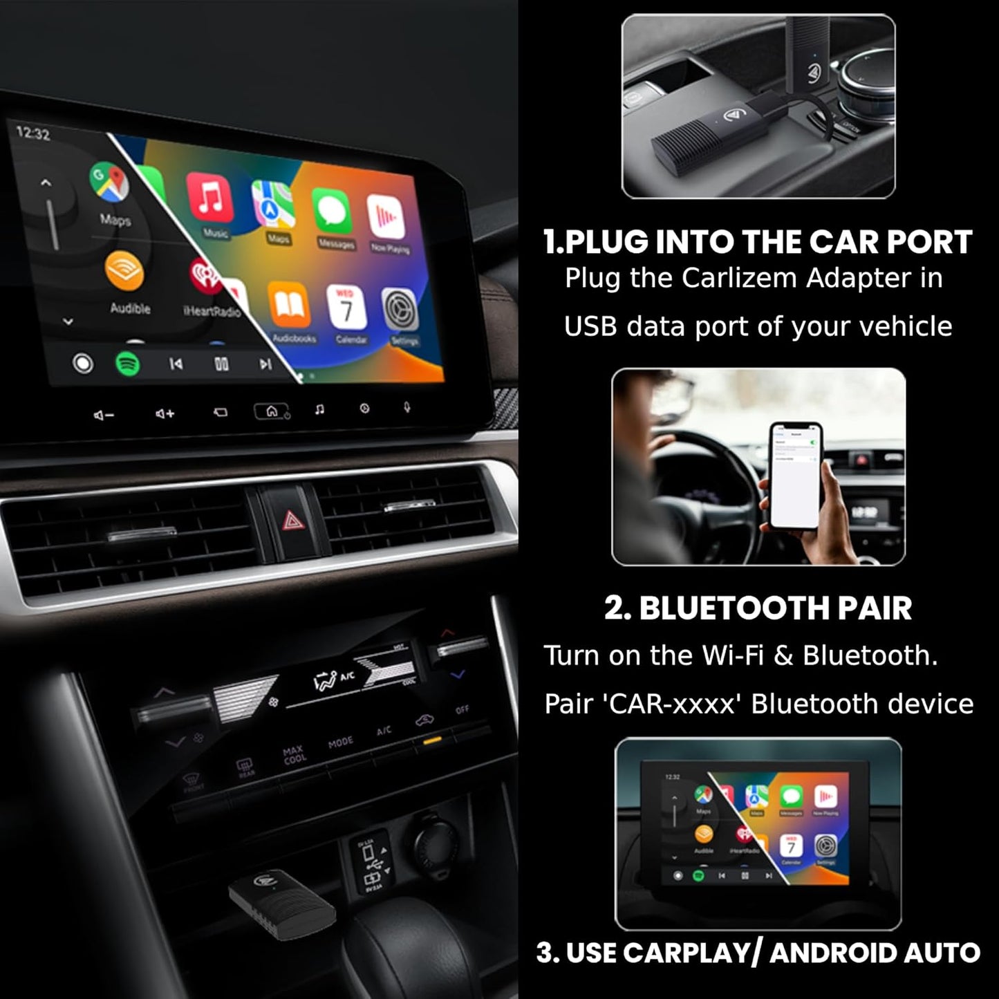Ottcast™ Wireless Carplay/Android Auto 2-in-1 Adapter