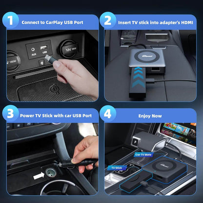 Ottocast Tbox UHD – Wireless Android Auto & CarPlay AI Box with 4K Output