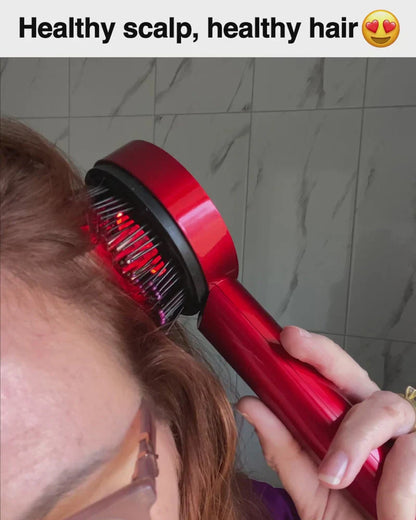 ReviveScalp™ Therapy Comb | 3-in-1 Red Light Hair Oil Infusion Massager