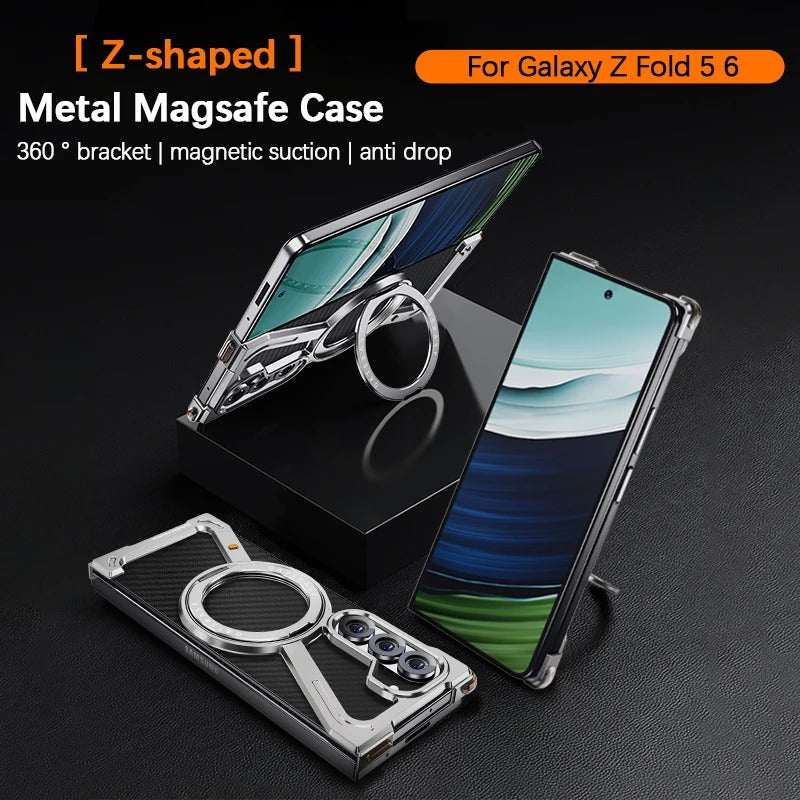 Metal Z-Shape Frameless Casefor Galaxy Fold