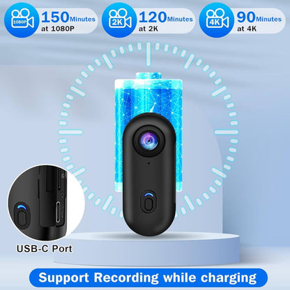 SnapCam™ - 4K Mini Sports Action Cam with WiFi Control