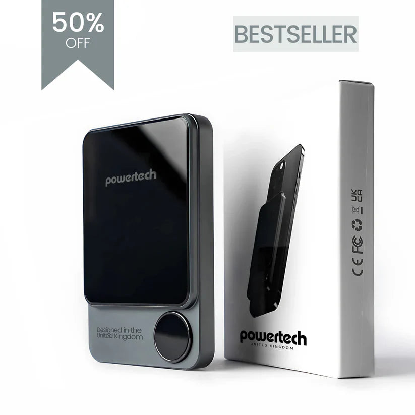 Powertech Qi2 Magnetic Wireless Power Bank with LED Display | IOS/Android