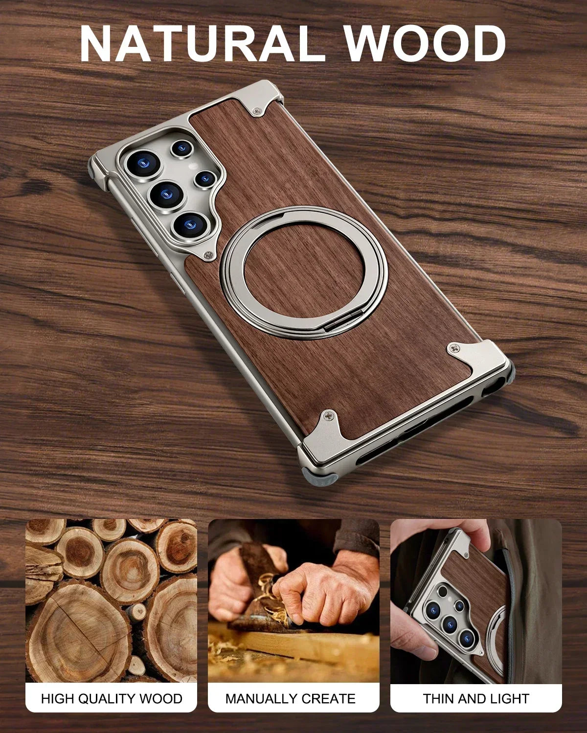 WoodGuard MagSafe Galaxy Case for Samsung