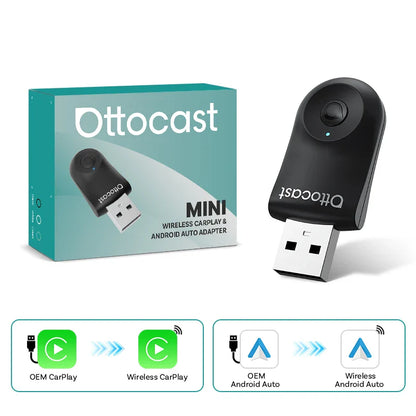 Ottcast™ Wireless Carplay/Android Auto 2-in-1 Adapter