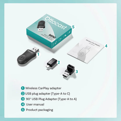 Ottcast™ Wireless Carplay/Android Auto 2-in-1 Adapter