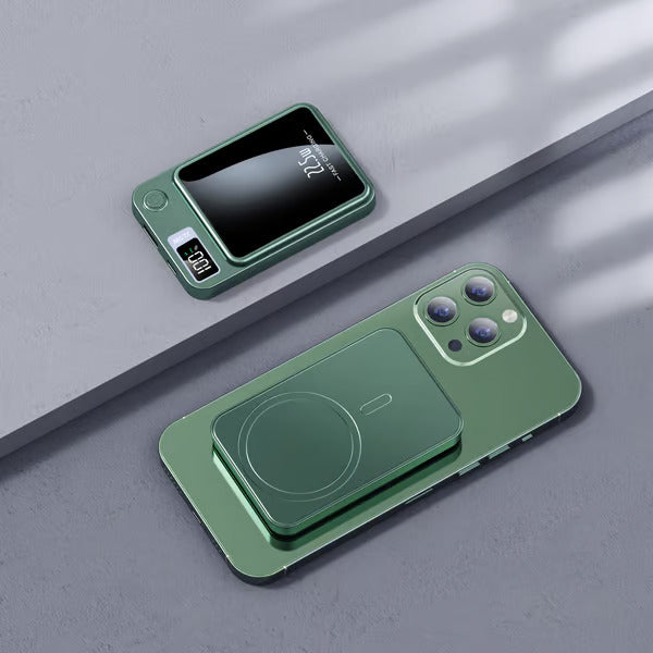 Powertech Qi2 Magnetic Wireless Power Bank with LED Display | IOS/Android
