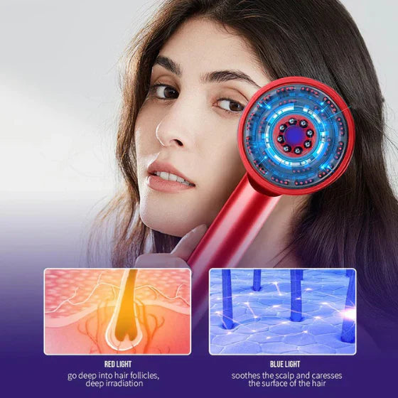 ReviveScalp™ Therapy Comb | 3-in-1 Red Light Hair Oil Infusion Massager