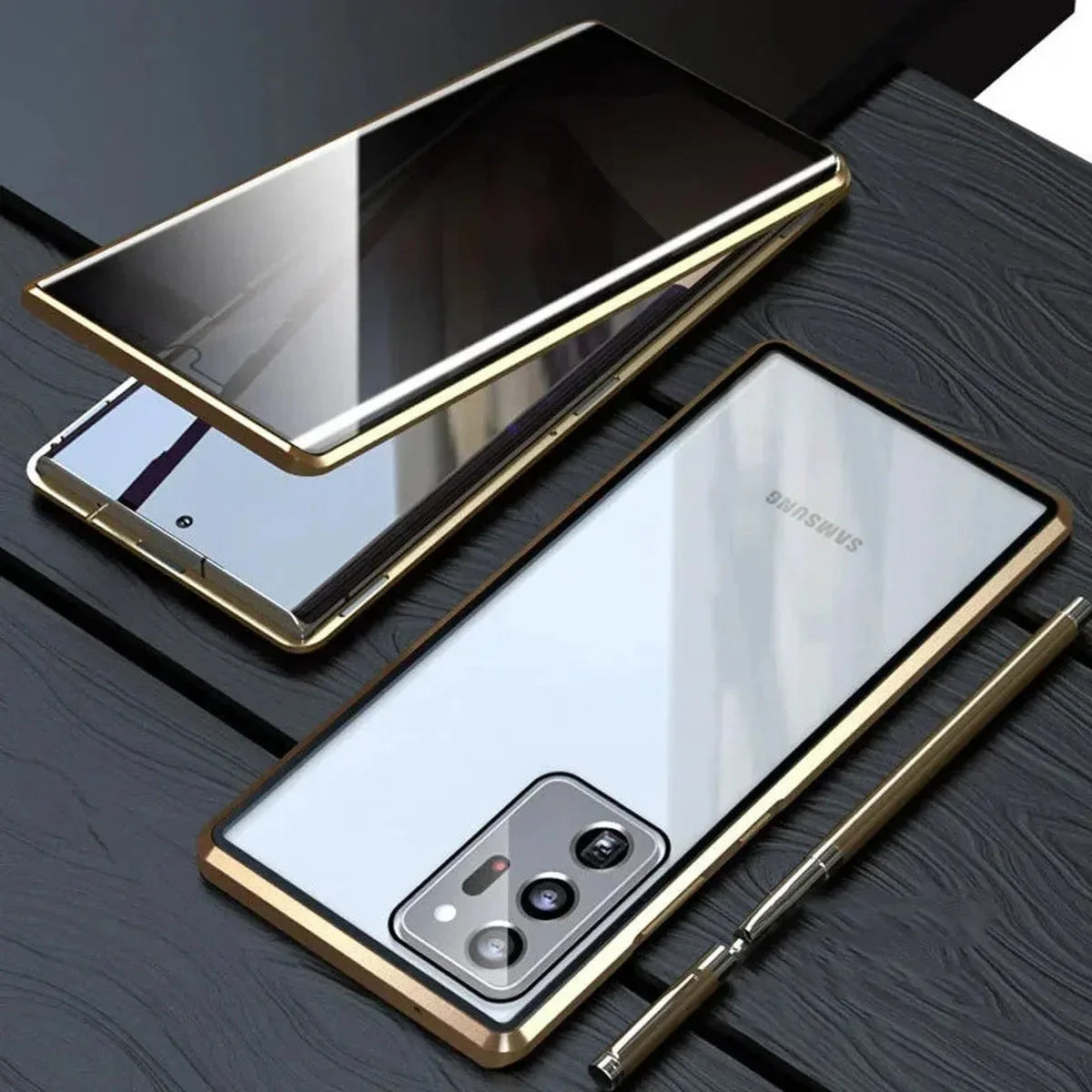 Privacy Shield Dual Magnetic Glass Case - Samsung