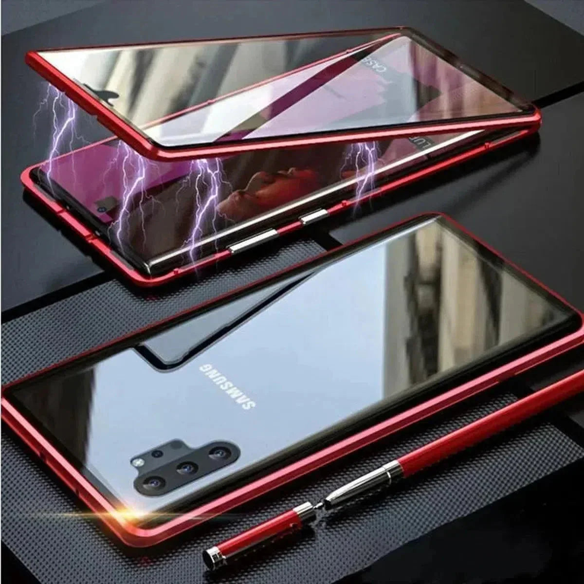 Privacy Shield Dual Magnetic Glass Case - Samsung