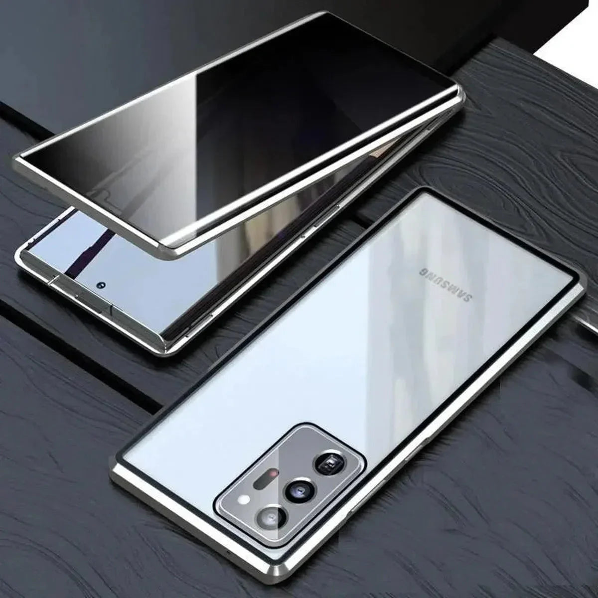 Privacy Shield Dual Magnetic Glass Case - Samsung