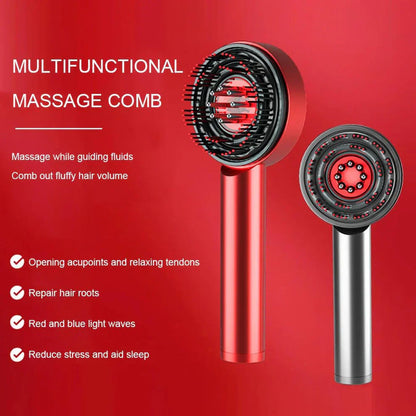 ReviveScalp™ Therapy Comb | 3-in-1 Red Light Hair Oil Infusion Massager